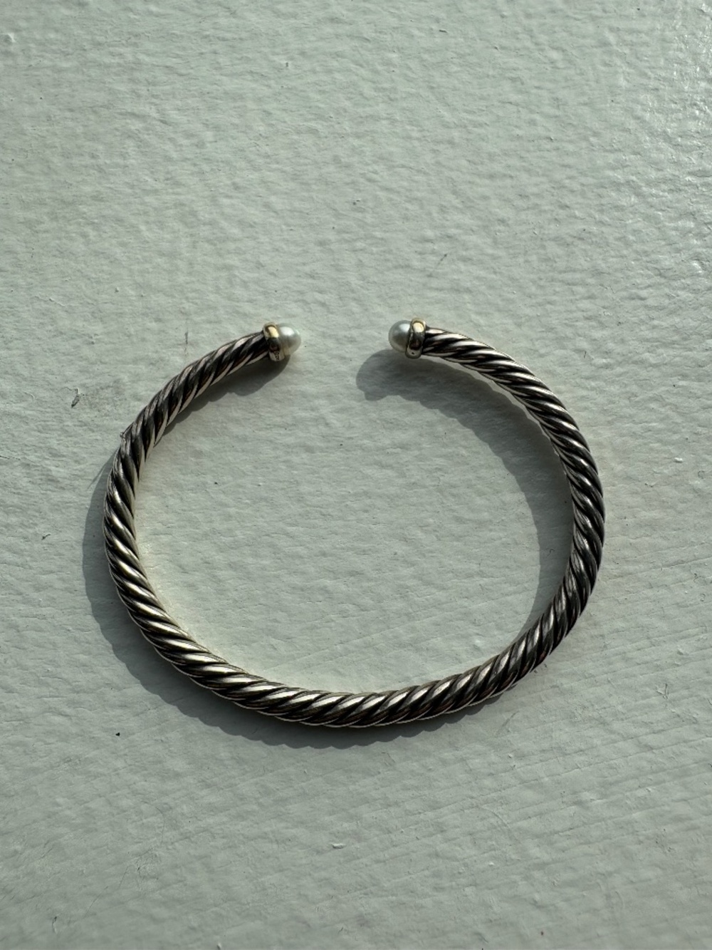 David Yurman Micro Cable Bracelet in Sterling Silver